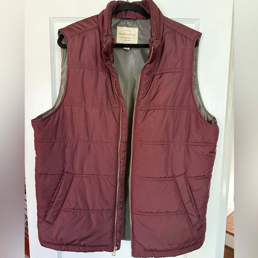 Original Weatherproof Vintage Burgundy Vest